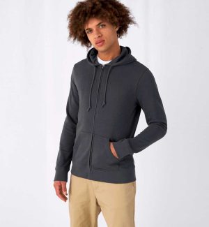 Polerón orgánico con cierre B&C Inspire_° Zipped Hooded
